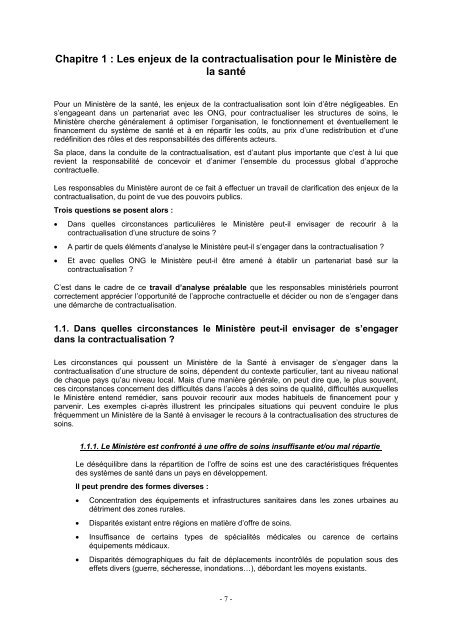 L'APPROCHE CONTRACTUELLE - Accueil