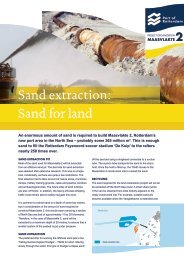 Factsheet Sand extraction - Maasvlakte 2