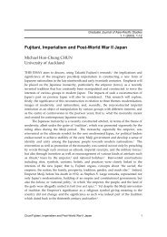 Fujitani, Imperialism and Post-World War II Japan
