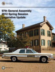 97th General Assembly 2012 Spring Session Legislative Update