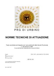 PRG DI URBINO NORME TECNICHE DI ATTUAZIONE - Comune di ...