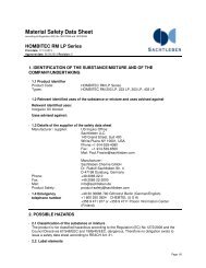 Material Safety Data Sheet - Sachtleben Chemie GmbH