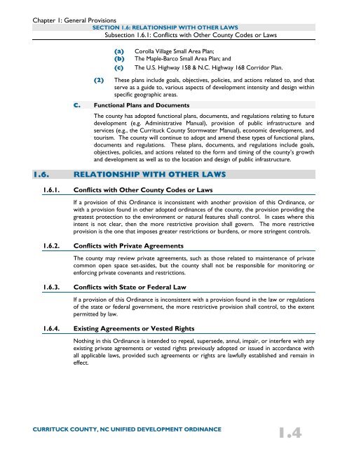 Unified Development Ordinance - Currituck County Government