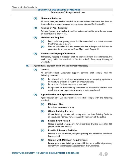 Unified Development Ordinance - Currituck County Government