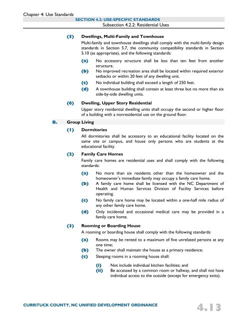 Unified Development Ordinance - Currituck County Government