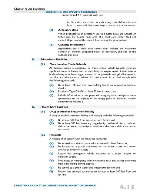 Unified Development Ordinance - Currituck County Government