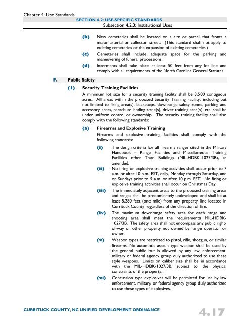 Unified Development Ordinance - Currituck County Government