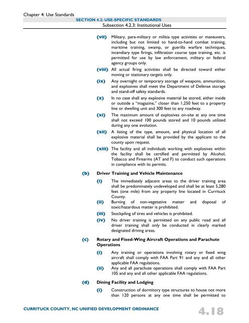 Unified Development Ordinance - Currituck County Government