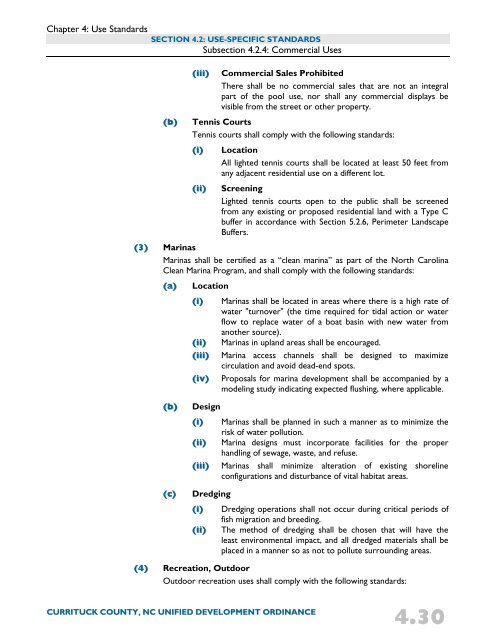 Unified Development Ordinance - Currituck County Government