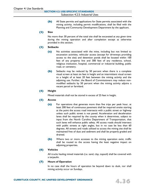 Unified Development Ordinance - Currituck County Government