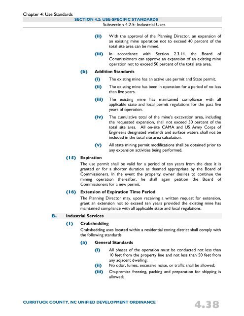 Unified Development Ordinance - Currituck County Government