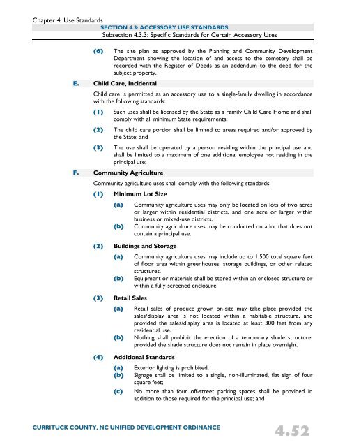 Unified Development Ordinance - Currituck County Government