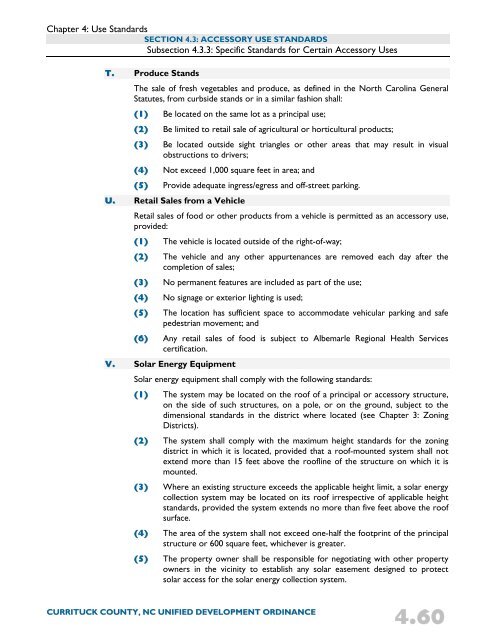 Unified Development Ordinance - Currituck County Government