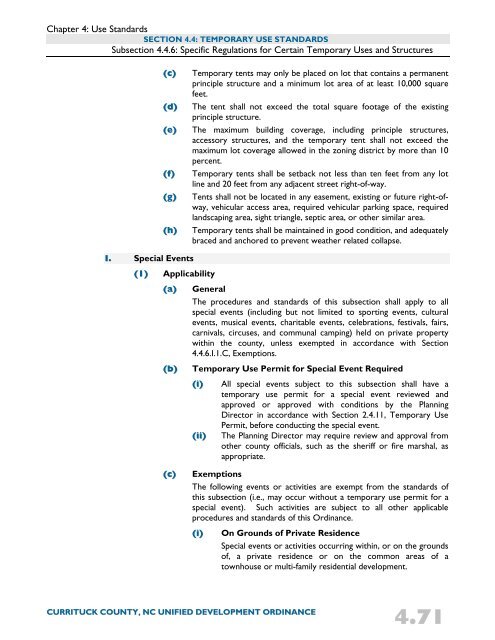 Unified Development Ordinance - Currituck County Government