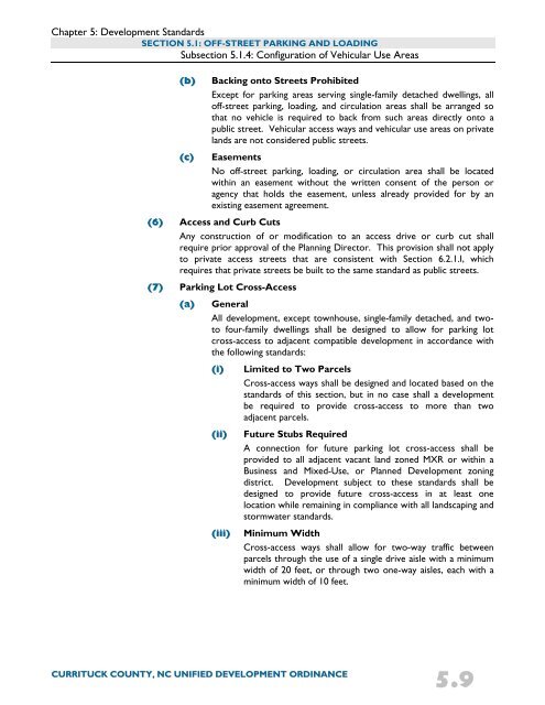 Unified Development Ordinance - Currituck County Government