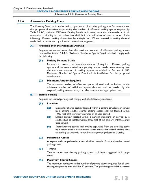 Unified Development Ordinance - Currituck County Government