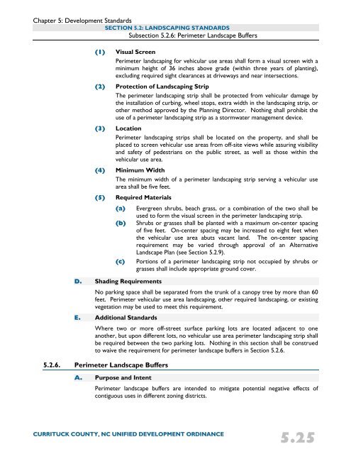 Unified Development Ordinance - Currituck County Government