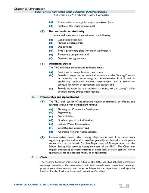 Unified Development Ordinance - Currituck County Government