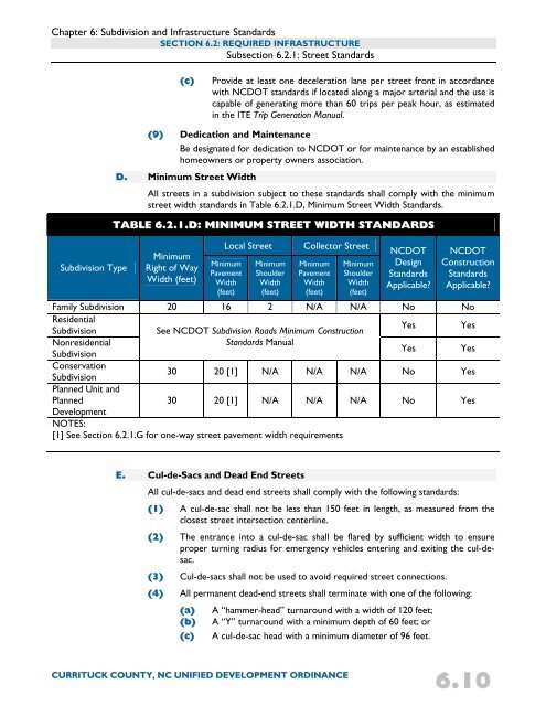 Unified Development Ordinance - Currituck County Government