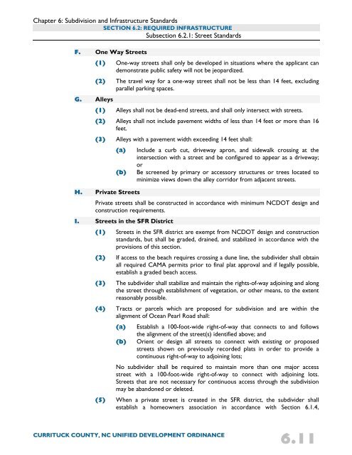 Unified Development Ordinance - Currituck County Government