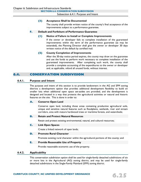 Unified Development Ordinance - Currituck County Government