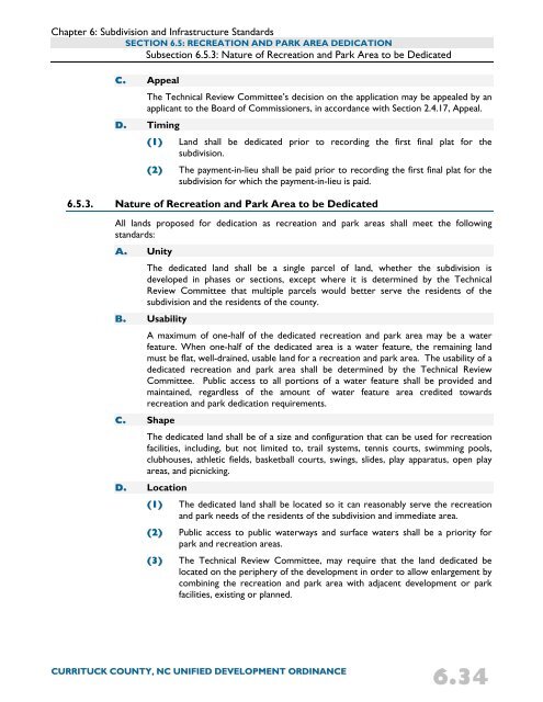 Unified Development Ordinance - Currituck County Government