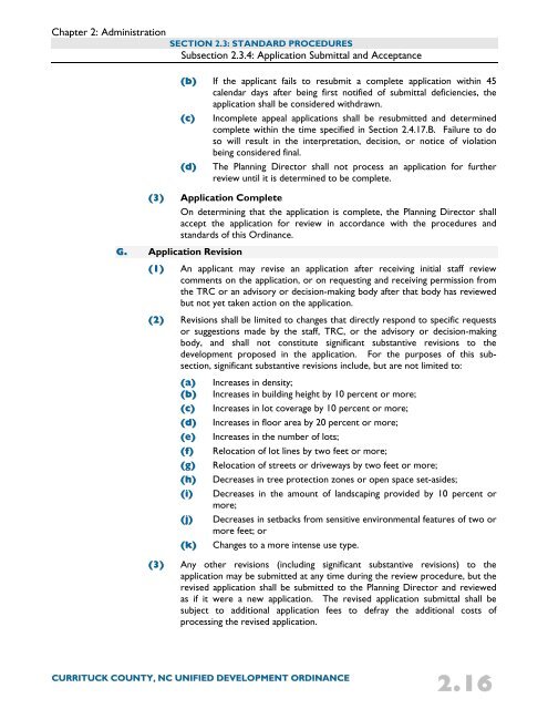 Unified Development Ordinance - Currituck County Government