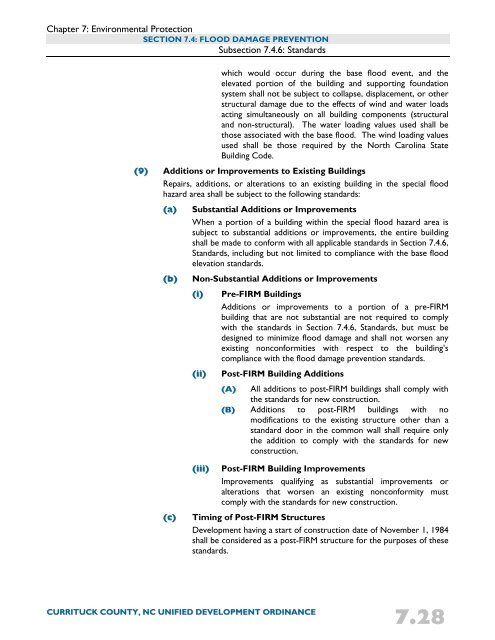 Unified Development Ordinance - Currituck County Government