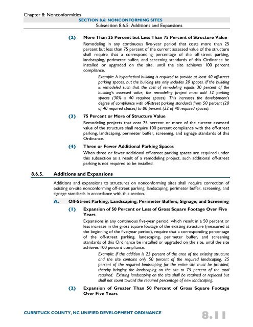 Unified Development Ordinance - Currituck County Government