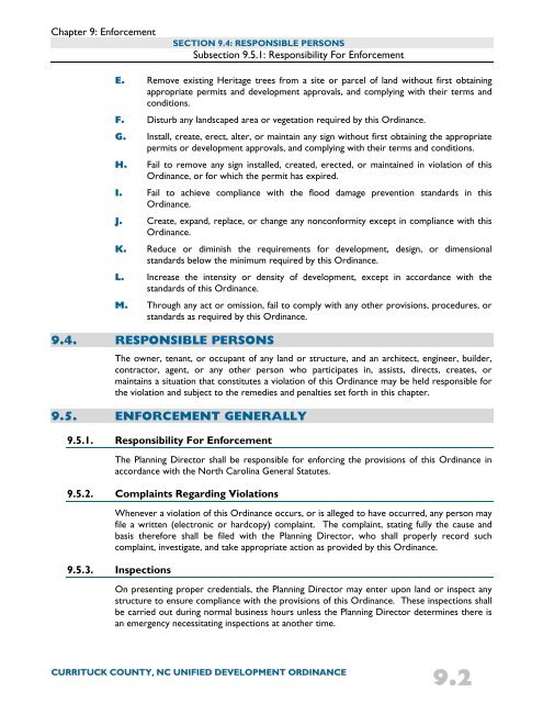 Unified Development Ordinance - Currituck County Government