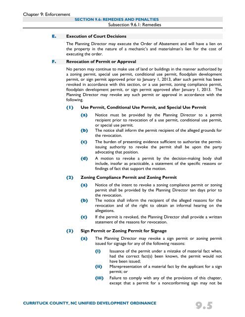 Unified Development Ordinance - Currituck County Government