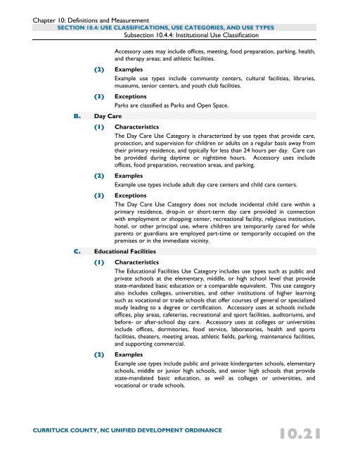 Unified Development Ordinance - Currituck County Government