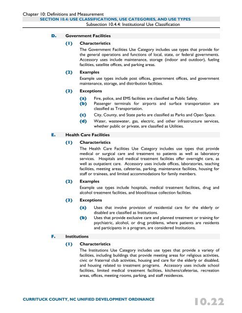 Unified Development Ordinance - Currituck County Government