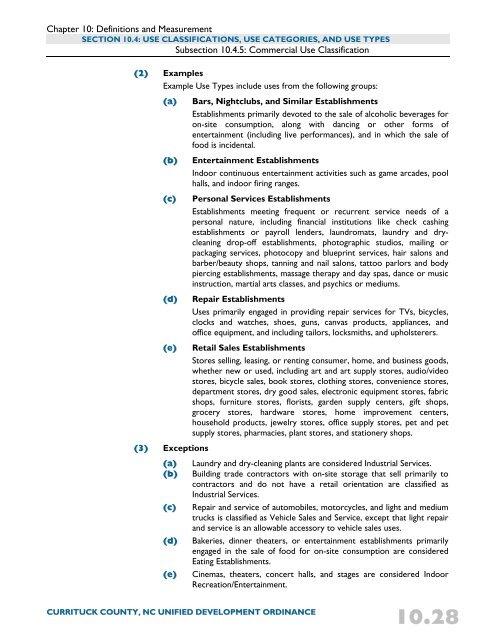 Unified Development Ordinance - Currituck County Government