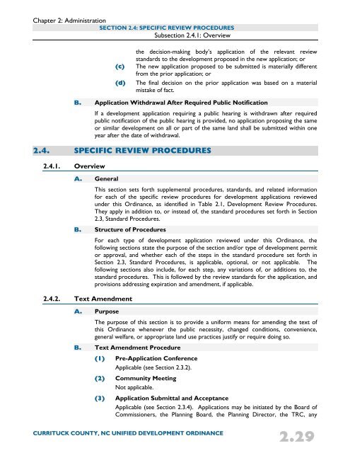 Unified Development Ordinance - Currituck County Government