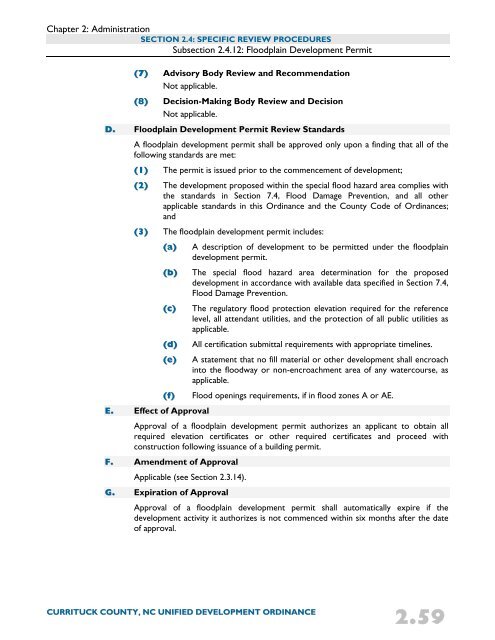 Unified Development Ordinance - Currituck County Government