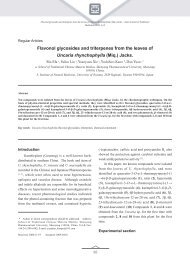 Flavonol glycosides and triterpenes from the leaves of Uncaria ...