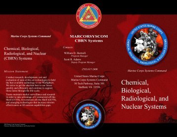 CBRN Brochure (PDF) - Marine Corps Systems Command