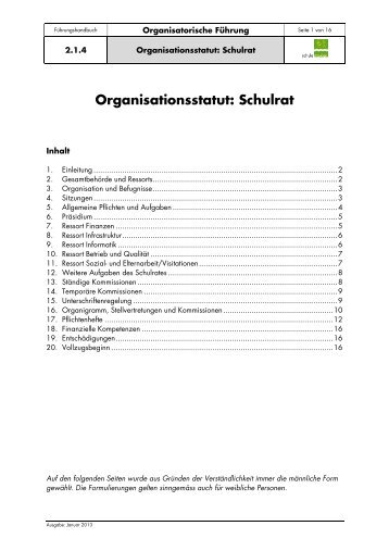 2.1.4 Organisationsstatut Schulrat - Schule Muolen