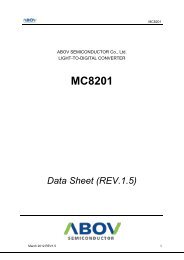 MC8201 - abov.co.kr