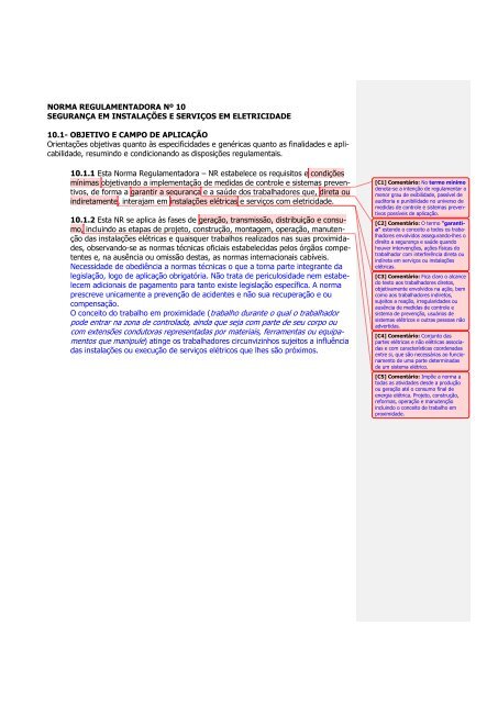 NR-10 Comentada Luis Eduardo de Oliveira - Segurança no Trabalho