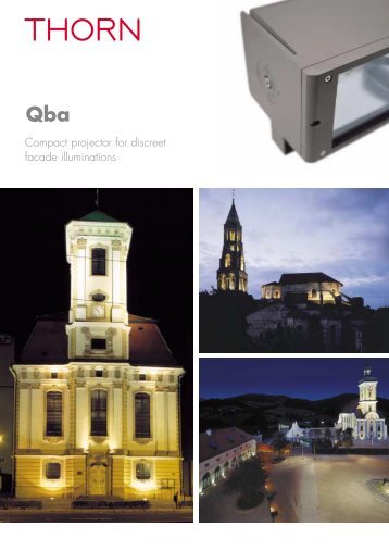 Compact projector for discreet facade illuminations - THORN Lighting