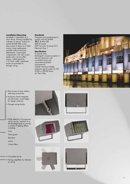 Compact projector for discreet facade illuminations - THORN Lighting