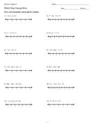 Multi-Step Inequalities #2 - Baltimore City College