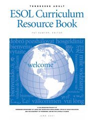 ESOL Curriculum Resource Book - Center for Literacy, Education ...