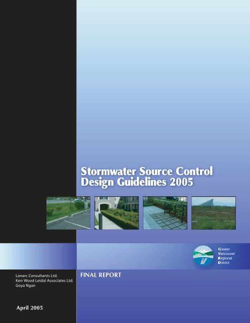 Stormwater Source Control Design Guidelines 2005 - Waterbucket