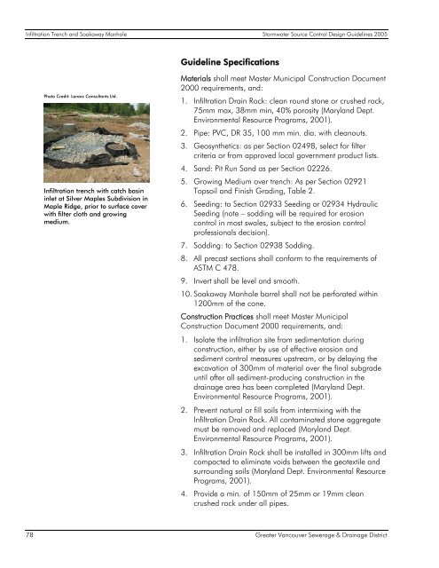 Stormwater Source Control Design Guidelines 2005 - Waterbucket