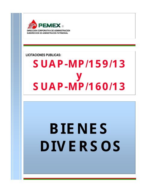 BIENES DIVERSOS - Pemex