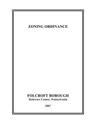 Folcroft Borough Zoning Ordinance - E-Library