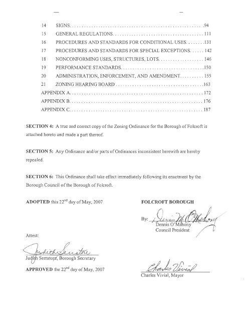 Folcroft Borough Zoning Ordinance - E-Library